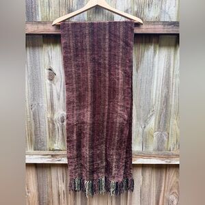 Vintage Loominus Handwovens Handmade Chenille Scarf